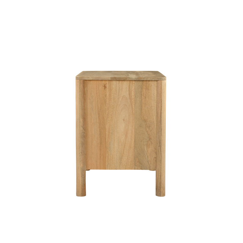 Fulton 2 - Drawer Solid Wood Nightstand