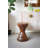 Artisanal Hourglass Side Table with Mosaic Texture