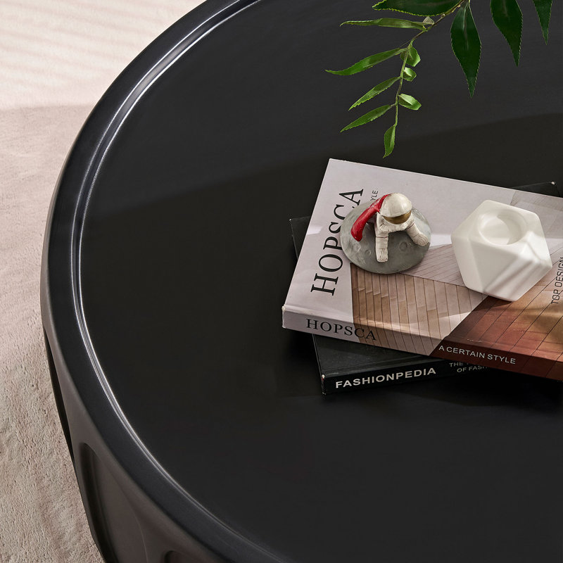 Round Center Coffee Table, No Need Assembly