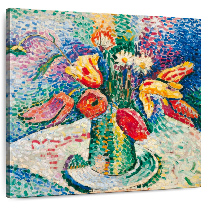 Harnek Parrot Tulips 1905, 10" H x 10" W