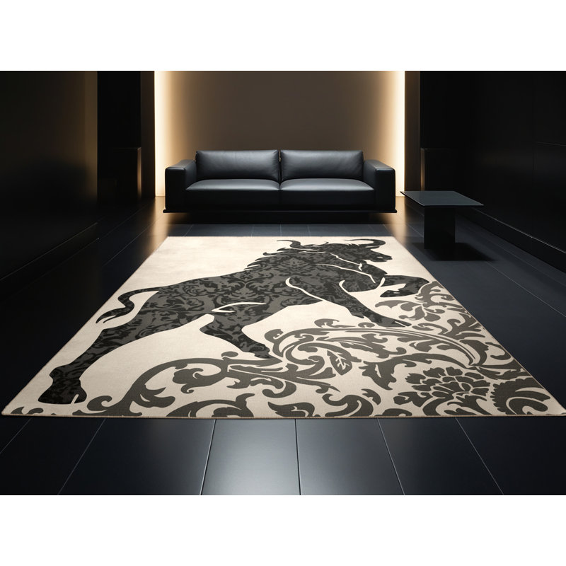 Tapis doux en peluche moelleux et classique Tindley Minotaur, 4 x 2