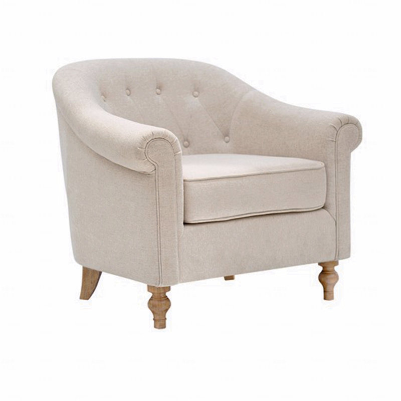 Fauteuil d'appoint avec accoudoirs - Design capitonné