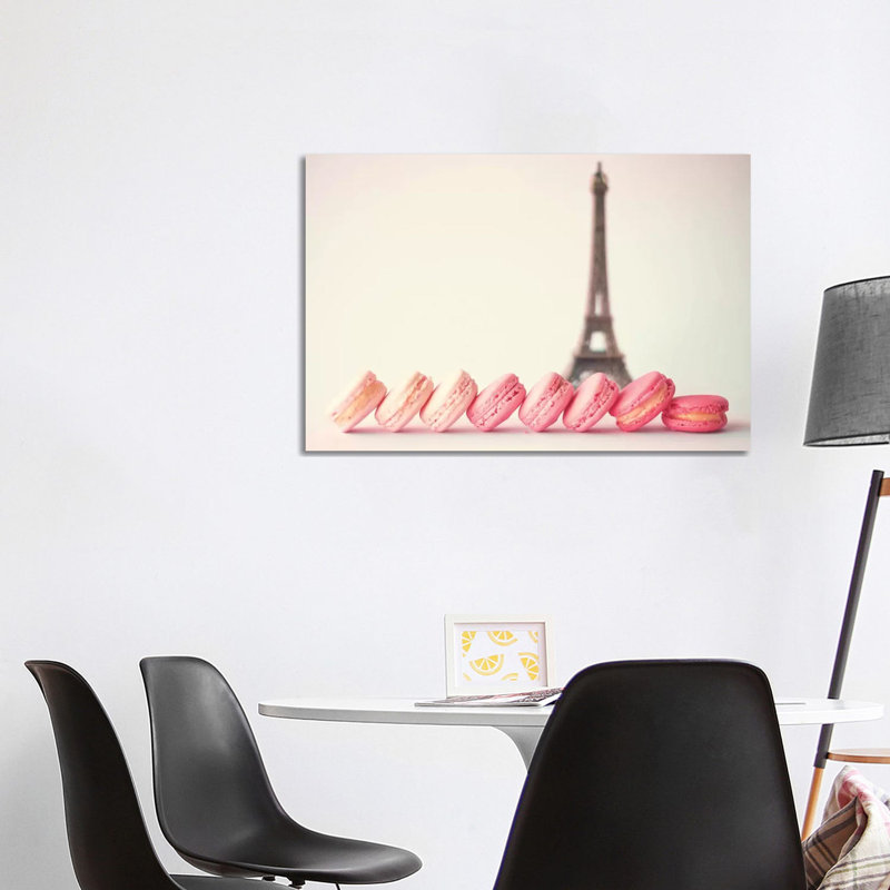 French Macaroons by Caroline Mint - Wrapped Canvas Painting, 101.6 cm H x 66.04 cm W x 3.175 cm D