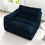 Élégante chaise longue paresseuse - bleu, mousse haute pour un repos élégant, un intérieur moderne et un séjour confortable-2138992812