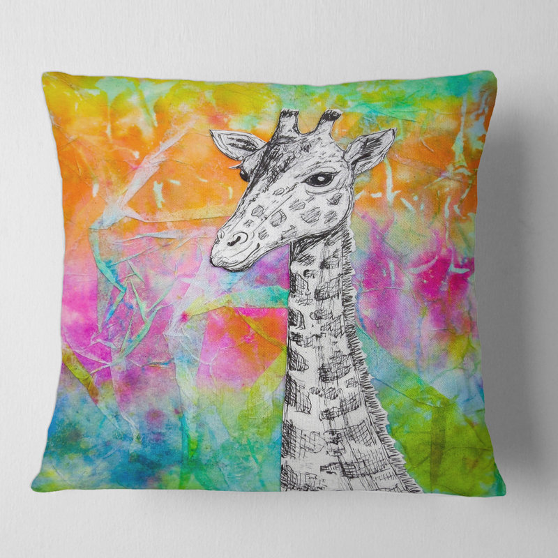 Animal Print Throw Pillow, 18" x 18"