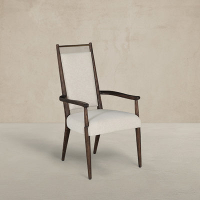 Highland Oak High Back Dining Arm Chair