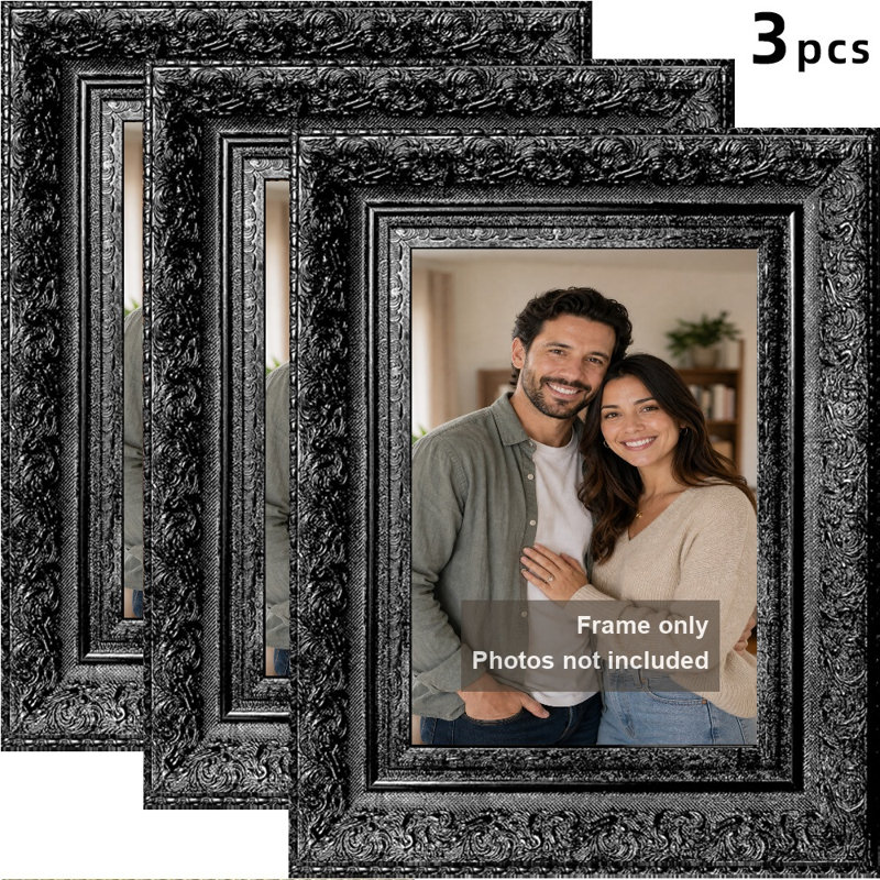 Cadre photo 3 pièces 11 "x 14" noir pour cadeaux de mariage