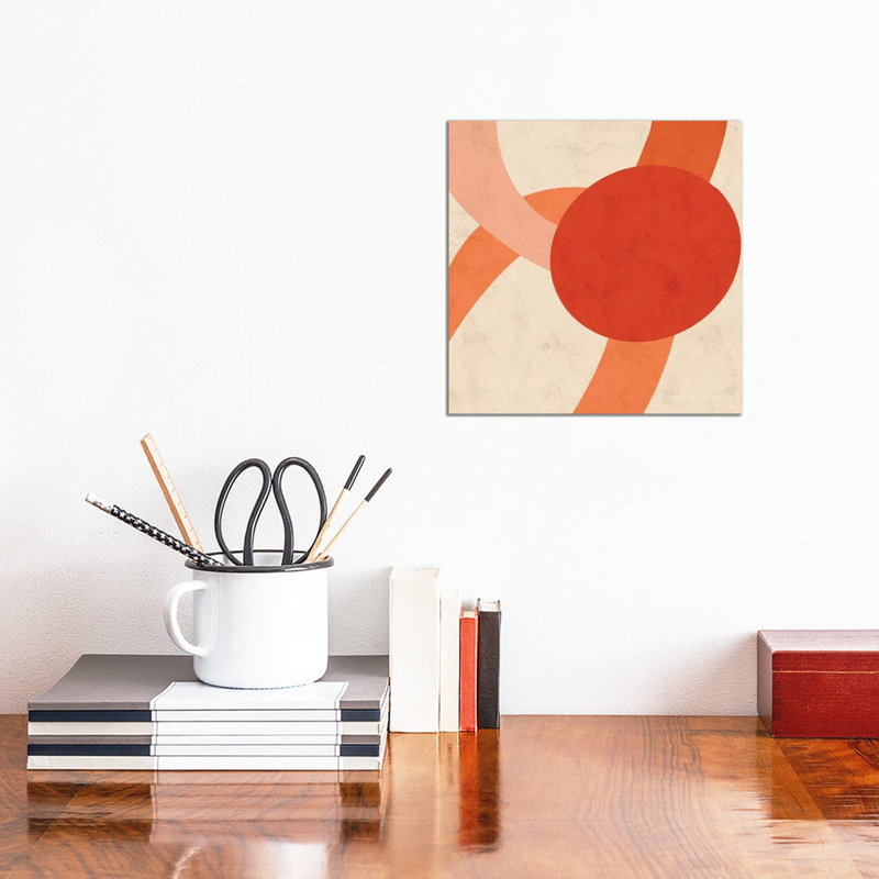 Morange by Reyna Noriega - Print on Canvas, No Framed, 30.48 cm H x 30.48 cm W
