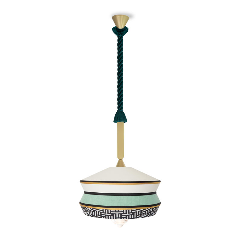 Calypso So Outdoor Suspension Lamp, 24.8" H x 15.4" W x 15.4" D