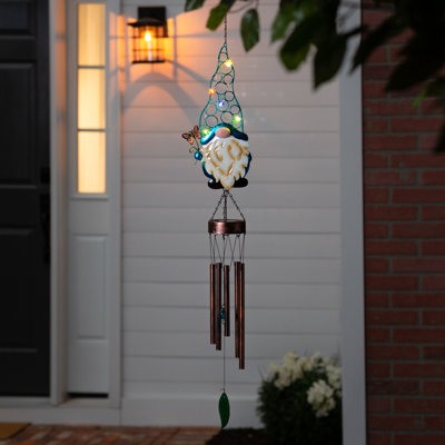Carillon à énergie solaire Sabdiel Blue Gnome