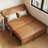 Loveseat Brown Faux leather Sleeper sofa-1217238059