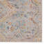 Tapis floral bleu / orange en polypropylène tissé à la machine-264833824