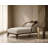 Houston Bouclé Chaise Lounger - Pebble/Walnut