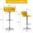 Ginko Modern Adjustable Bar Stools, Swivel Counter Stools with Upholstered Seat, Backrest, Footrest and Metal Frame for Kitchen and Home Bar -879564328-898201623-935555700