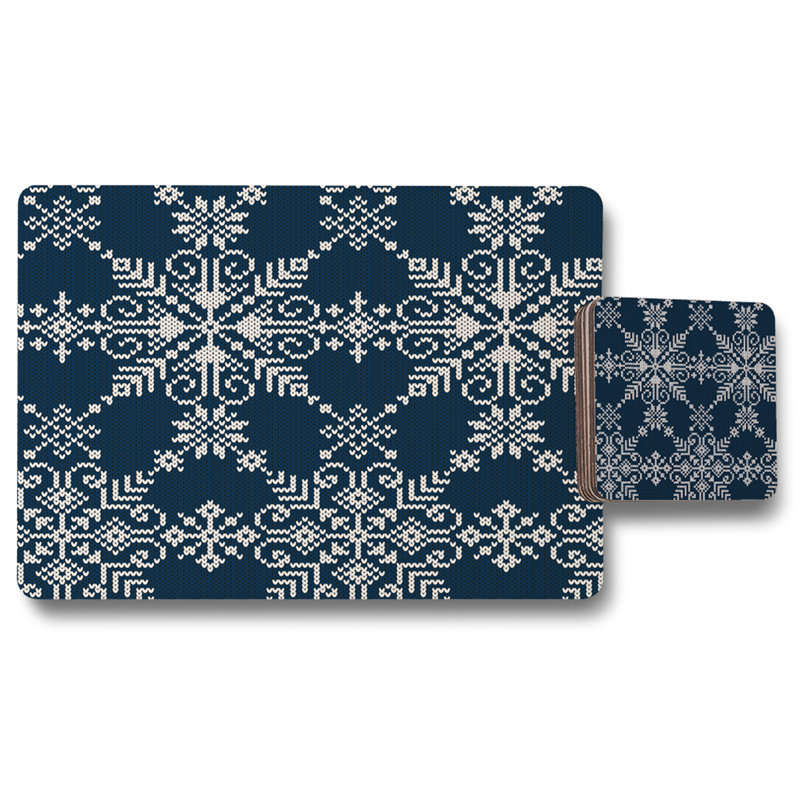 Dye Wood, Polyester, Polyester Coated Hardwood Floral Rectangle Placemat, Coaster