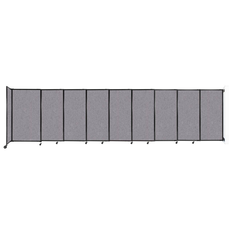 Cloison coulissante 5 pi, H 60 po x l 237 po x P 33 po, Gris nuageux