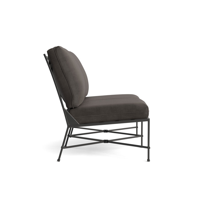 Venetian Outdoor 2 - Seat Loveseat, Fusion Charcoal, Textured Pewter