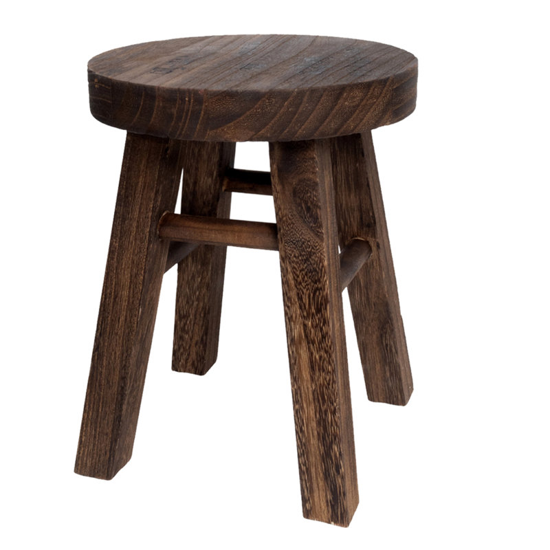 Support pour plante rustique en bois brun