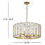 Lustre tambour 4 lumières Beatriz