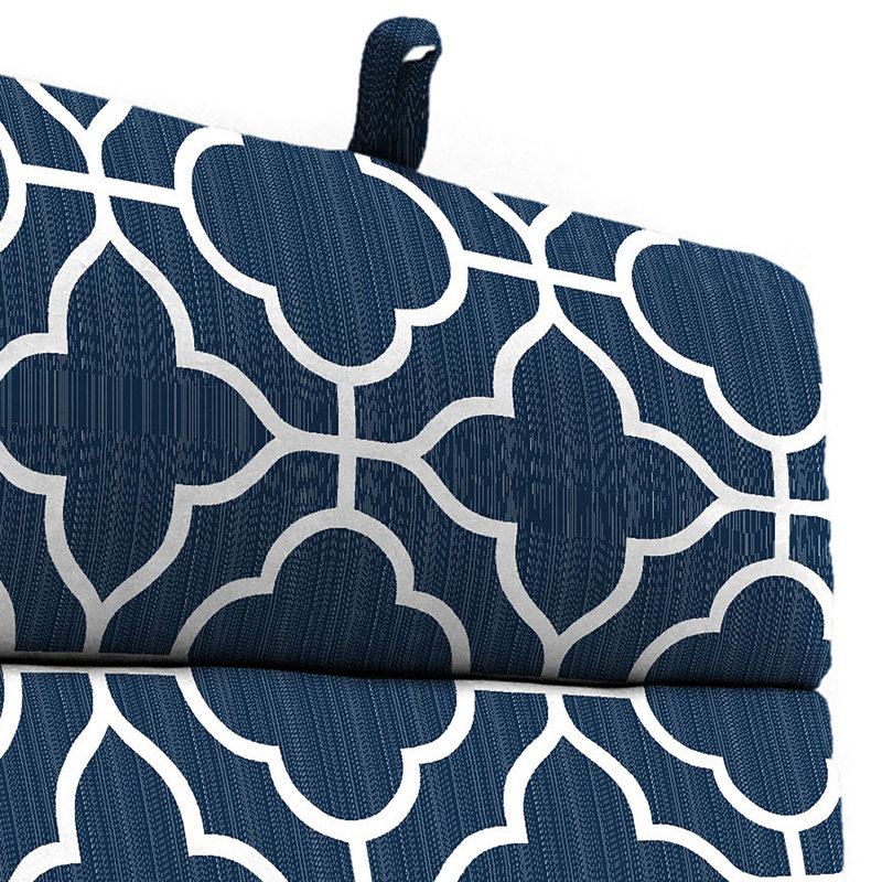 72" x 22"  Outdoor Chaise Lounge Cushion with Ties and Loop