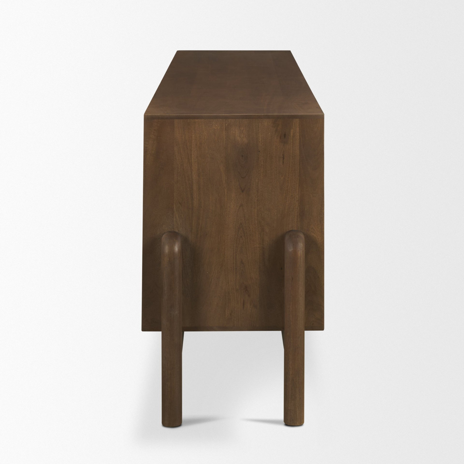 84" 4-Door Sideboard, Dark Brown