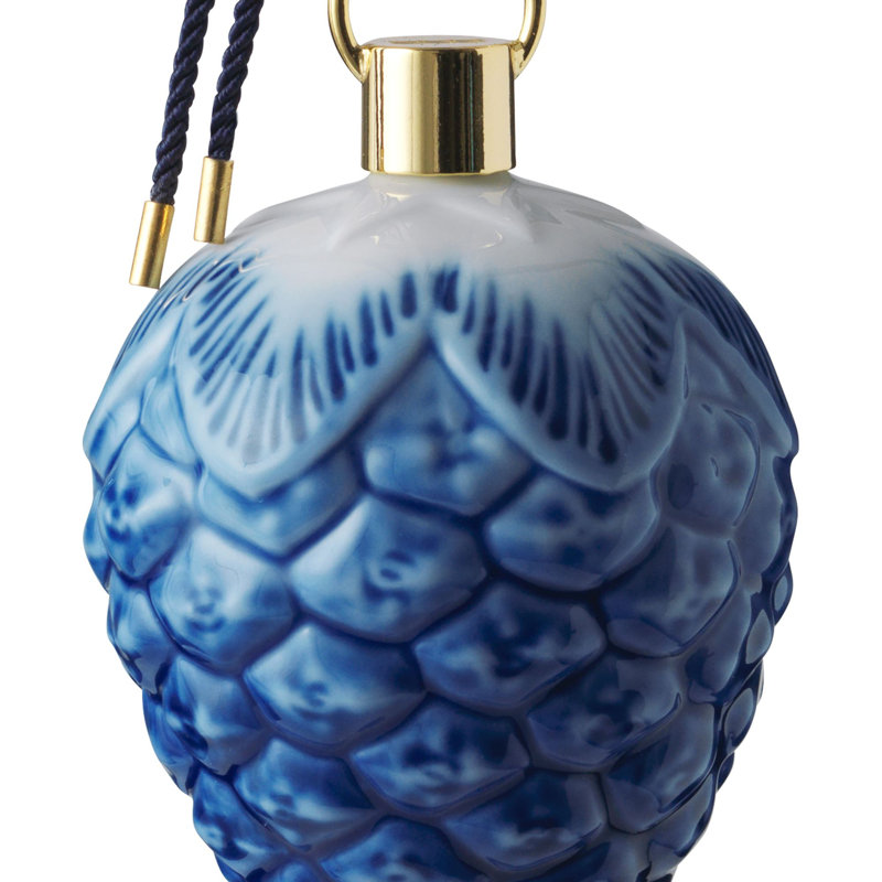 Blue Collectibles Pinecone Holiday Shaped Ornament