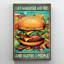 «I Like Hamburger And Fries», reproduction d'art graphique sur toile tendue-1164656648