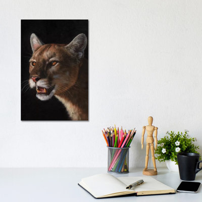 Cougar 1 Piece Wrapped Canvas Wall Art