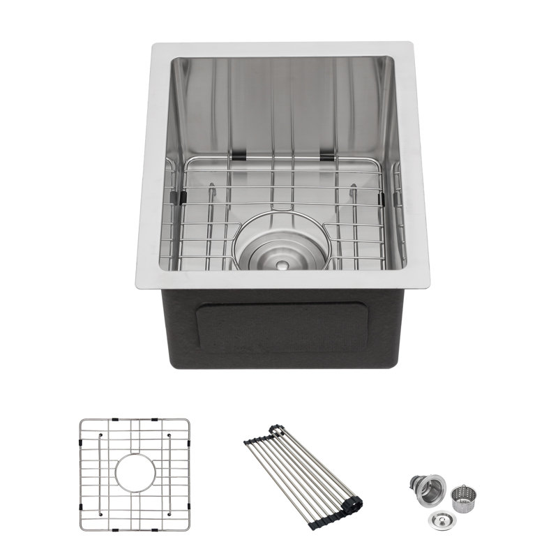 Compact Undermount Bar/Prep Sink – Stainless Steel
