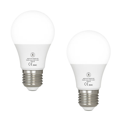 2 Pack  LED A60 E27 Light Bulbs, 9W(100W Equivalent) Cool White 6400K Non-Dimmbale Light Bulb, 806lm Edison Screw Golf GLS Energy Saving Light Bulb for Home Living Bedroom