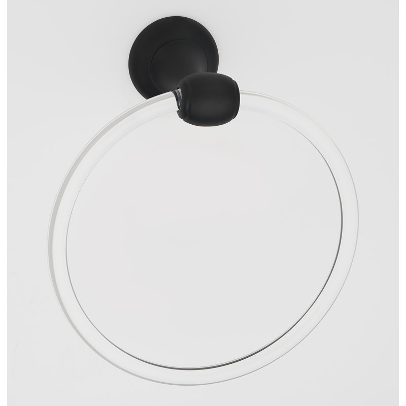 Anneau à serviettes, Noir mat