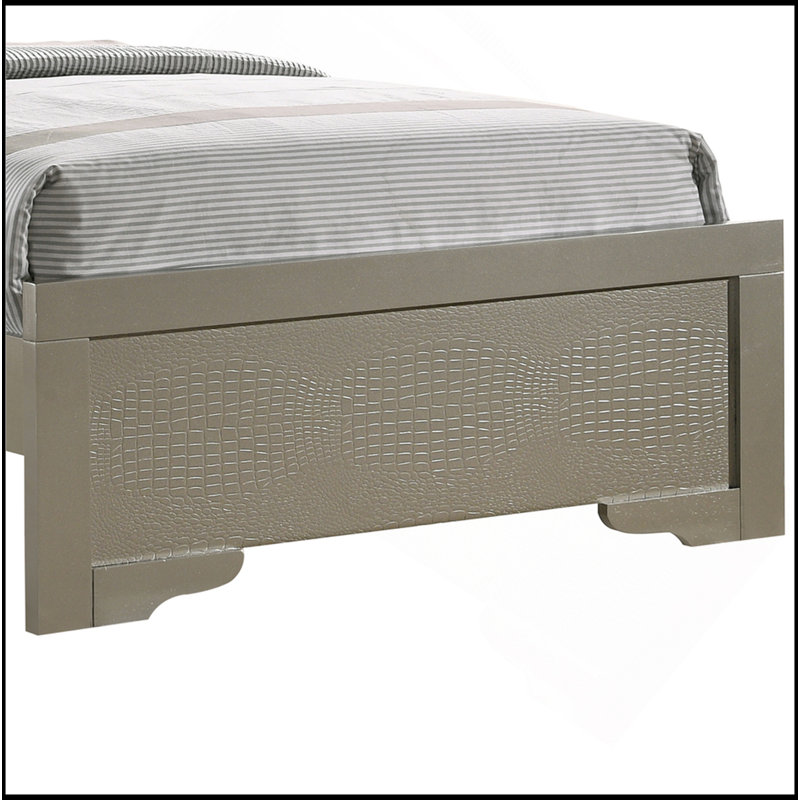 Elegant Twin Bed, Champagne