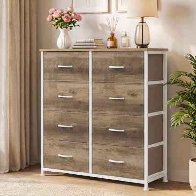 Commode de chambre à coucher avec commode haute 8 tiroirs