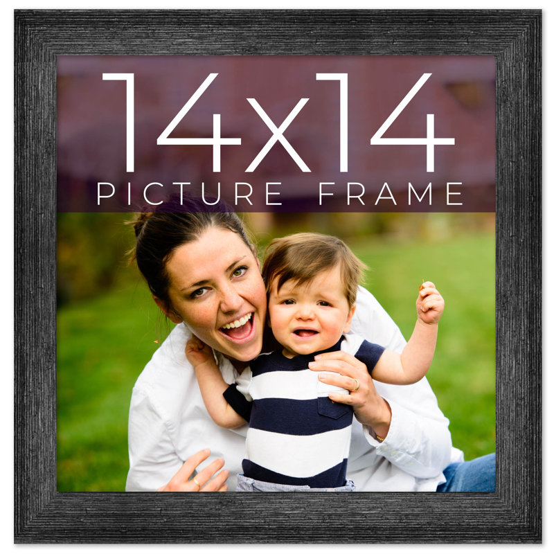 Cadre photo Kaleema, Gris foncé, L 14 po x H 14 po