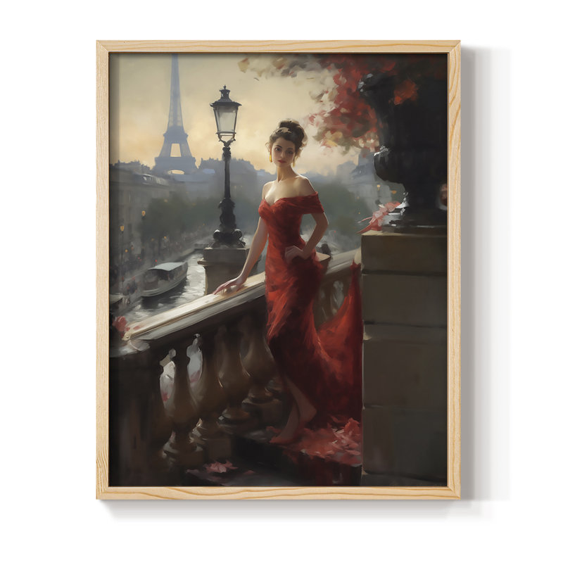 Reproduction encadrée WOMEN Series CDL XXII - bois massif, Naturel, H 21 po x l 17 po