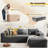 Boneless 105.5 ''Modular Sectional Sofa Couches L-Shape Couch 3 Seat Modular Sofa Memory Foam Sectional Couches For Living Room-2108678058-2088071506