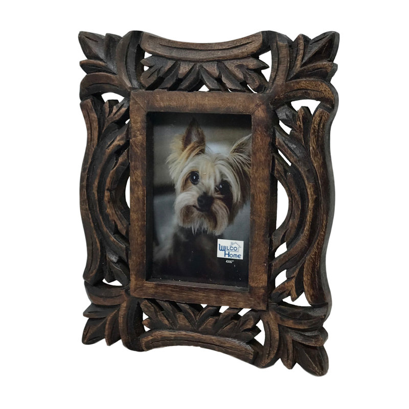 Cadre photo en bois sculpté Sevilla, 4 po x 6 po