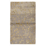 Hand Knotted Area Rug in Steel