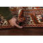 Tapis unique en laine noué à la main de style années 1950 de 3 pi 9 po x 5 pi 5 po Kennedie