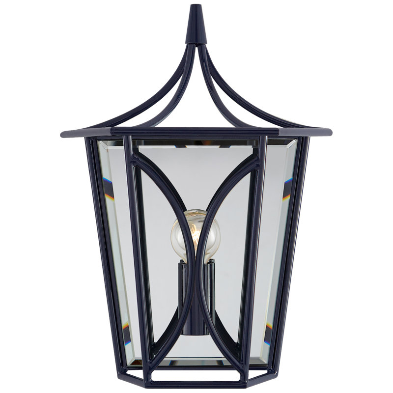 kate spade new york Cavanagh Mini Lantern Sconce, French Navy
