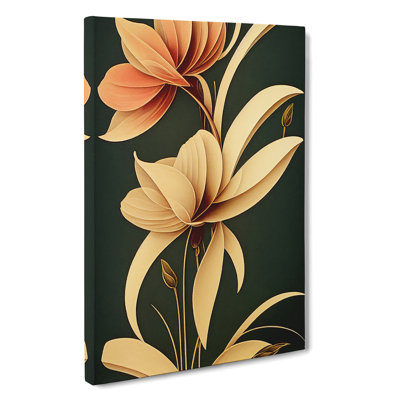 Classical Flower Art No.3 - Wrapped Canvas