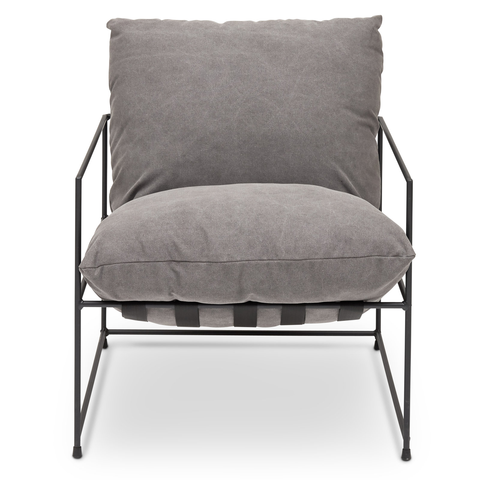 Danita Armchair, Washed Grey Performance Canvas