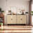 Wood Console Table with 4 Doors,Shelves-642319499