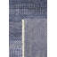 Tapis rectangulaire en soie / laine noué à la main bleu marine / gris-88881997