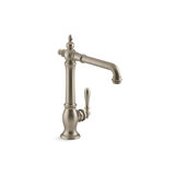 Artifacts Single-Hole Kitchen Sink Faucet with 13-1/2-in Swing Spout, Victorian Spout Design
