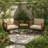 3-Piece Outdoor Bistro Set, Acacia Wood Conversation Patio Set with 2 Armchairs, Small Coffee Table, Washable Seat & Back Cushions, Modern Furniture for Balcony, Porch, Garden, or Backyard
