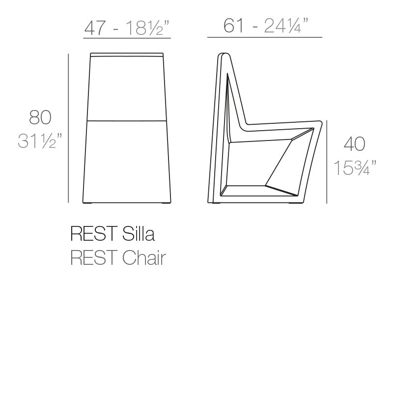Rest Patio Dining Chair, Ecru