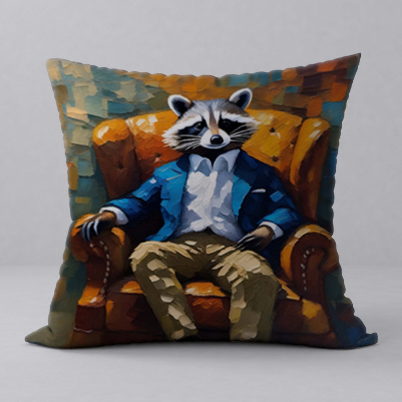 Abstract Reversible Throw Pillow