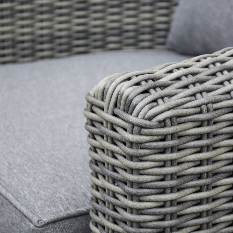 Rowlinson Bunbury Rattan Sofa Set, Grey
