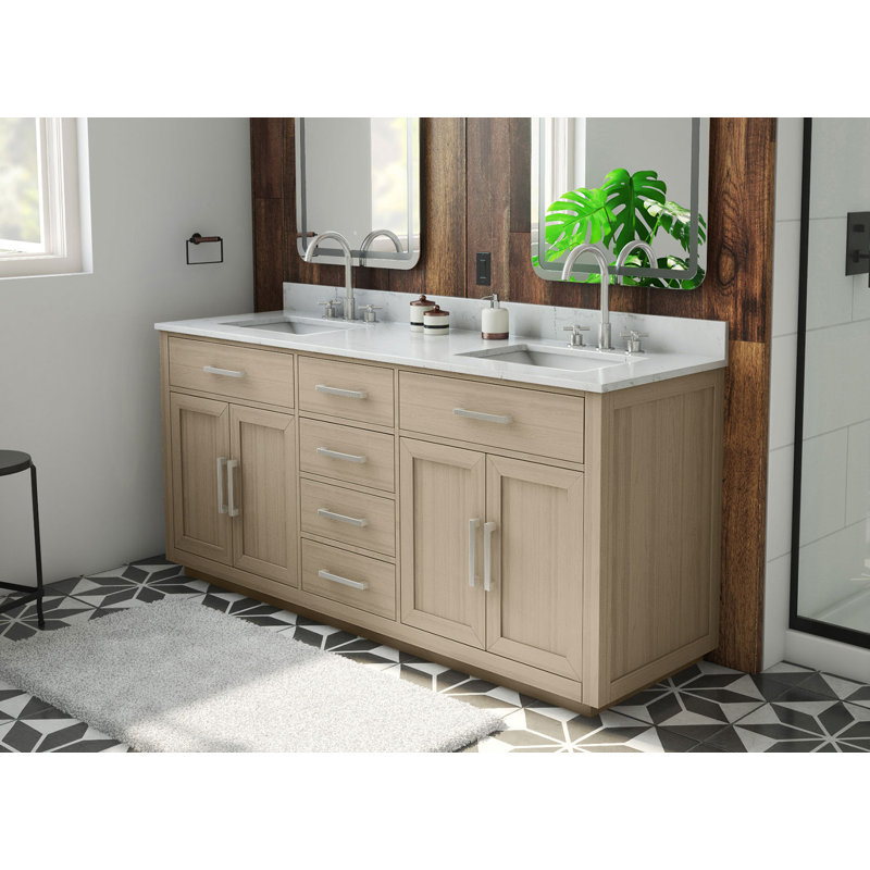 Ensemble de meuble-lavabo double 72 po Dexterity, Sauge pâle